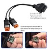 Yalgdlen 4pin+6pin 2 in 1 Connect for OBD Harley Motorcycle