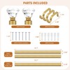 Knobelite 2 Pack 1-Inch Diameter Single Window Treatment Curtain Rod,