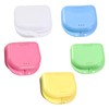 ROSENICE Retainer Case 5pcs Mouth Guard Case Ortodoncia Dental Retainer
