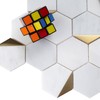 NBG-1 3“ Hexagon White and Gold Metal Stainless Steel Polished