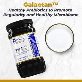 Premier Research Labs Galactan - Larch Arabinogalactan Powder for Men & Women, Prebiotic Fiber Powder for Healthy Gut Microbiome, Larch Tree Extract, Calcium - 8 oz