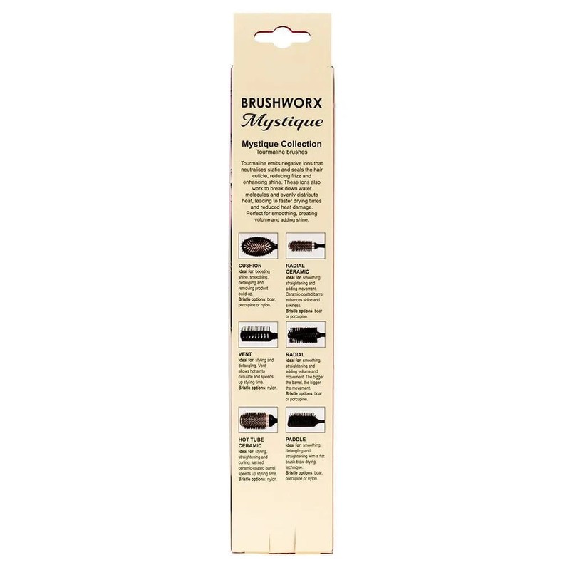 Brushworx Mystique Tourmaline Radial Hot Tube - Medium 55mm