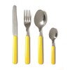 Excelsa Fashion Service 24-Piece Stainless Steel Yellow
