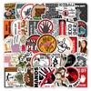 54 PCS Do Not Touch Warning Stickers,Self Adhesive Peel and