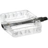 Pair pedals BMX freestyle dirt jump Wellgo resin transparent bicycle