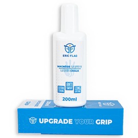 Eric Flag Liquid Chalk - Liquid Chalk French Brands Liquid Magnesia 200 ml for Sports, Calisthenics, Climbing, Bouldering, Crossfit, Gymnastics, Bodybuilding, Non-Slip Chalk Best Quality