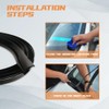 WINUERK Car Front Windshield Rubber Seal Strip, 1.7M/5.6FT Self Adhesive