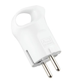 16A 4.8mm White Plug with Ring Ideal for Safe and Efficient Connections Ensuring Quality and Durability of All Electrical Appliances