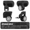 Volein 1 Pair Luggage Wheels Replacement Black Suitcase Wheels Replacement
