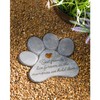 Evergreen Garden 11" Paw Shaped Pet Memorial Garden Stone, Best