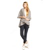 Women's Basic Shawl Vest 4 in 1(Grey)