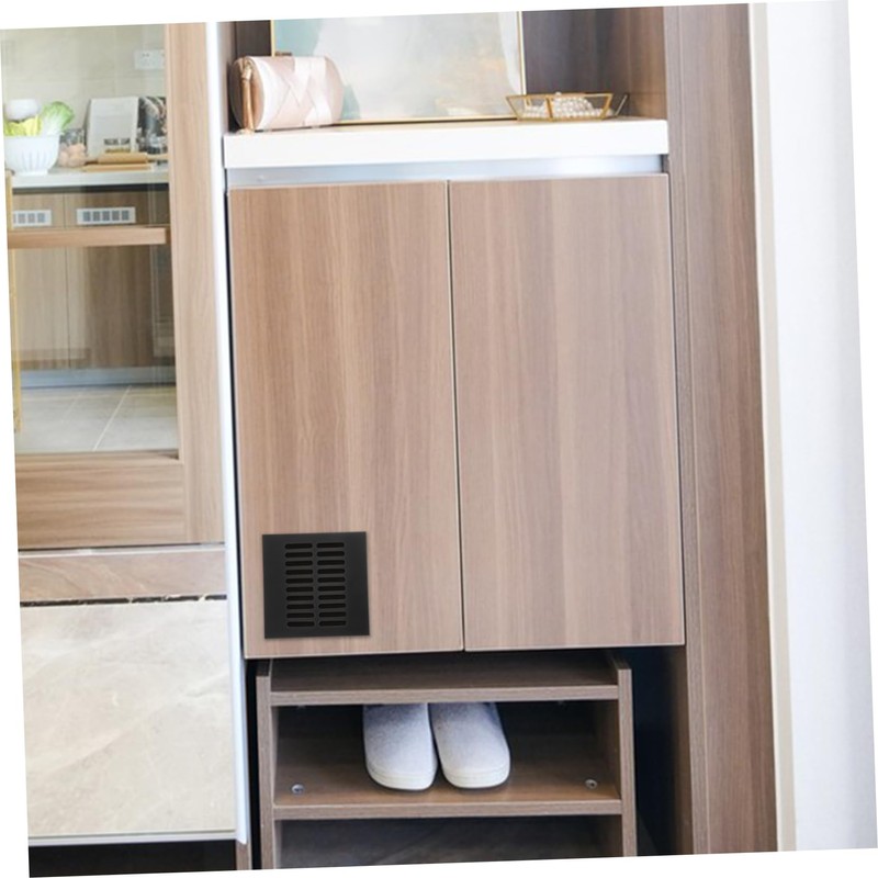 Vaguelly 2Pcs Square Aluminum Alloy Air Vent Grille Ventilation Grille