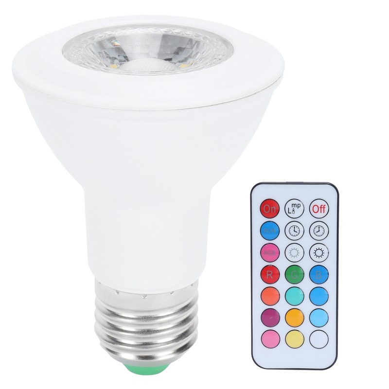 10W RGBW Spotlight with Timing Remote Control E27 Color Changing
