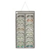 ANIZER Dual-sided Hanging Sunglasses Organizer Dust-Proof Glasses Storage Wall Pocket