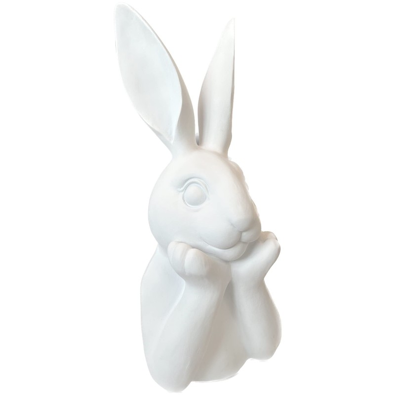 presentis Easter Bunny Decoration Ben 25 cm White Matt Shabby