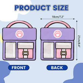 Muitcdo 20 PCS Small Goodie Bags for Kids with Handles Cute Party Favor Bags Seal Plastic Children Gift Wrap Bags Bulk Snack Candy Treat Bags for Birthday Back to School Classroom Travel