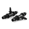 E-outstanding Tee Barbed Connector 10PCS Black 3/8 Inch to 1/4