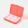 Maker Square 6 Compartment Pill Case Vitamin Portable Pill Box red 85ea