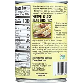 Kuner's Black Beans Jalapeno, 15-ounces can (Pack of 12)