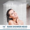 16inch Rainfall Shower Head, Ultra Thin 304 Stainless Steel High