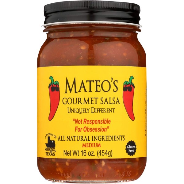 Mateo's Gourmet Salsa Medium, 16 oz