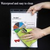 Ollain 10 PCS Page Protectors Waterproof Resealable Zip Paper Page