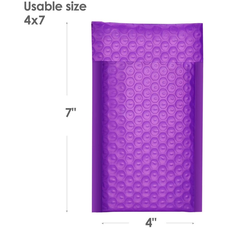 Switory 50pcs 10.2x17.7cm Poly Bubble Mailers 4x7 Inch Padded Envelopes