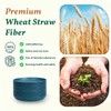 Homienly Unbreakable Salad Plates 12 PCS Wheat Straw Deep Plates