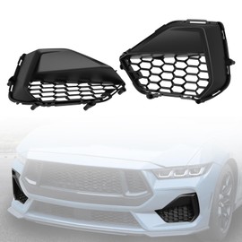 LitMiRaCle Front Bumper Side Grille Trim Cover Compatible with Ford Mustang S650 GT 2024 2025, Front Lower Intake Air Duct Vent Cover for Mustang GT/GT Premium Accessories