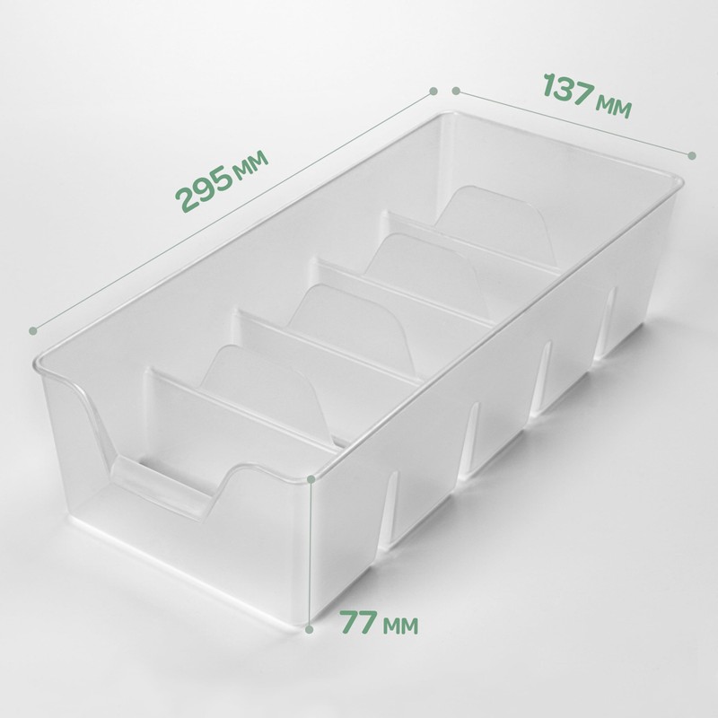 KONZEPT Spice Organiser for Cupboard, Stackable Spice Storage, Plastic Spice
