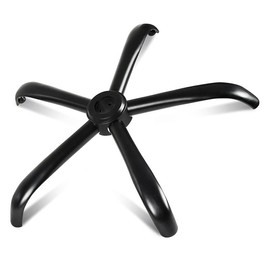 MASTERY MART Heavy Duty Office Chair Base Replacement, 2500 Lbs, Metal Desk Chair Base Replacement Parts with Universal Gas Cylinder Hole and Casters Sockets - Color: Matte Black