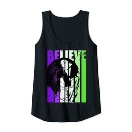 Womens Retro Womens Afro Latina Curly African Hair Woman Funky Cool Tank Top