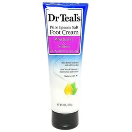 Dr Teals Shea Enriched Foot Cream, 8 Ounce by Dr. Teal's