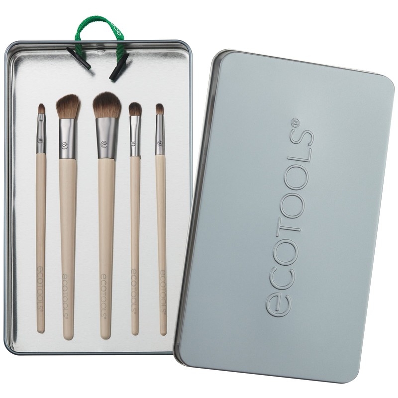 EcoTools Daily Defined Eye Makeup Brush Kit, Travel Friendly, Versatile