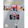 Professional Gimbal Stabilizer for Smartphone, RGB Magnetic Refill Light, OLED
