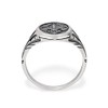 NKlaus Signet Ring Bourbon Lily 925 Silver Men's Ring Templar