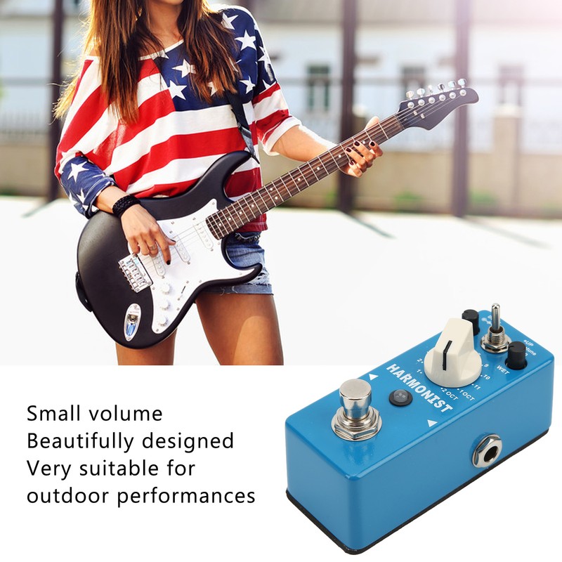 Digital Chip Effect Pedal Metal Blue Guitar Transpose Effects Pedals