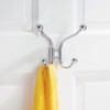 InterDesign York Lyra Over Door Organizer Hooks for Coats, Hats,