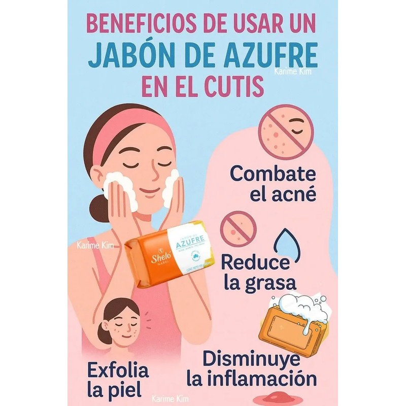 3 Tónico Lechuga Jabón Azufre Limpieza Piel Grasa Regalo