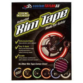 customTAYLOR33 Special Edition Purple High Intensity Grade Reflective Copyrighted Safety Rim Tapes (10" (TIRE Size, for Standing E-Scooters, etc.))