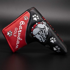 Putter Cover Headcover for Odyssey 2 Ball Magnetic Mallet Fits Scotty Cameron Odyssey Pin Bulldog (Pin, Black)