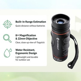 Barska Blueline 8x22 Golf Scope Clam