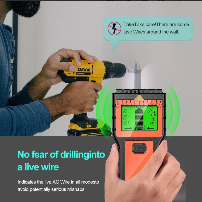 Stud Finder Wall Scanner - 8 in 1 Stud Detector