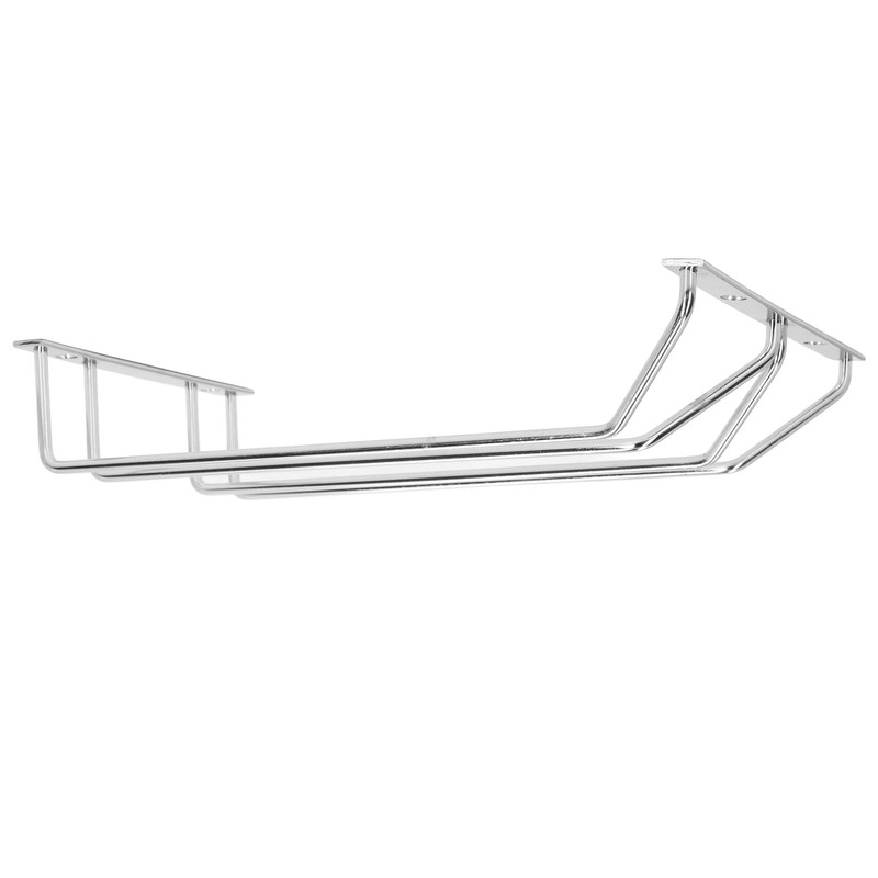 Stainless Steel Double Row Wine Glass Stemware Rack Hanging Stemware