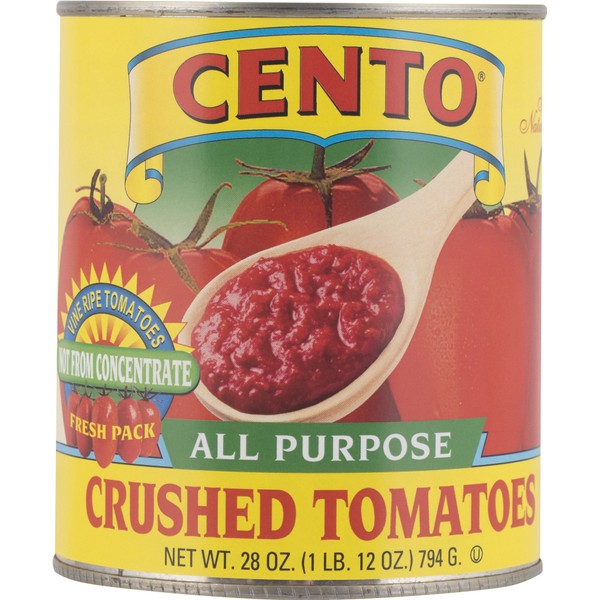 Cento All in One Chunky Crushed Tomatoes in Puree, 28-Ounce Cans (Pack of 12)