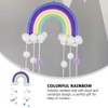 Baby Mobile Baby Bed Wind Chimes Hanging Clouds Raindrops Rainbow