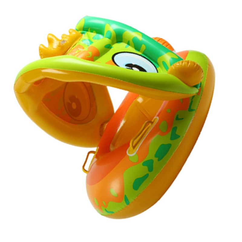 Swim Ring Awning Unique Shape Gasbag Comfortable Backrest Swimming Ring