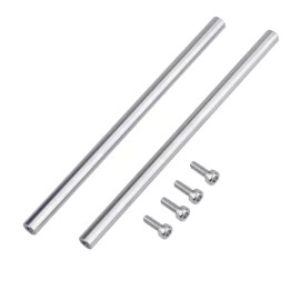 Sangpum Sangse Seolmyeong Chamjo 2pcs/팩 선형 모션 로드 샤프트 가이드 3D 프린터 및 CNC 기계용 나사가 있는 엔드 중공 스틸 내부 구멍 [End Hollow Inner Hole Diameter 3mm] [6 x 450mm] 2pcs/pack Linear Motion Rod Shaft Guide with Screws for 3D Printers and CNC Machines End Hollow Inner Hole [E