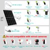 8W Solar Panel Built-in with 12000mAh Battery for Security Camera