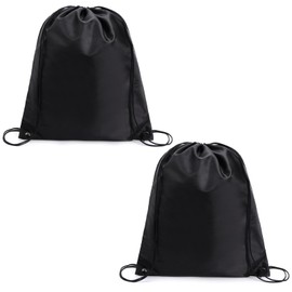 2Pcs Convenient String Sack Cinch Bag Enough Capacity Waterproof Drawstring Nylon Bag Lightweight Portable Drawstring Backpack Bags for Gym Traveling